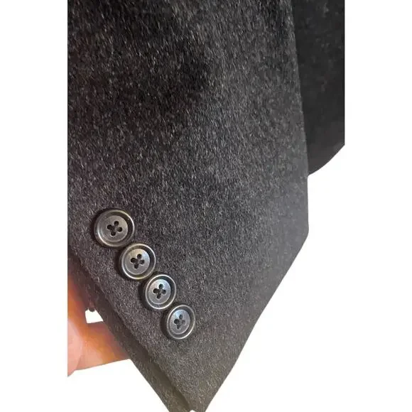 Jos A Bank Blazer Mens 42R Wool Black Suit Jacket Two Button EUC Pockets - Picture 7 of 14